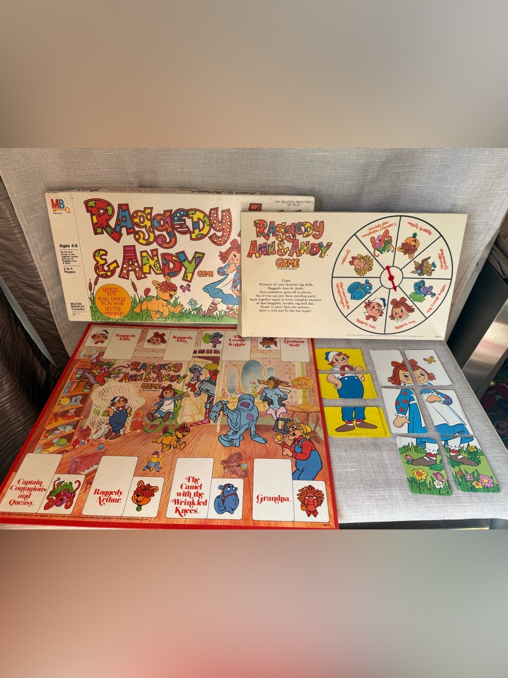 Raggedy Ann & Andy Board Game By Milton Bradley 1980 Vintage Board Game